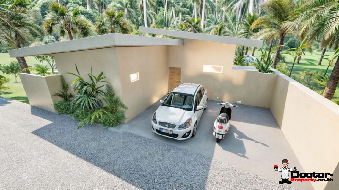 New 2-Bedroom Bali-Style Pool Villa in Bangrak, Koh Samui